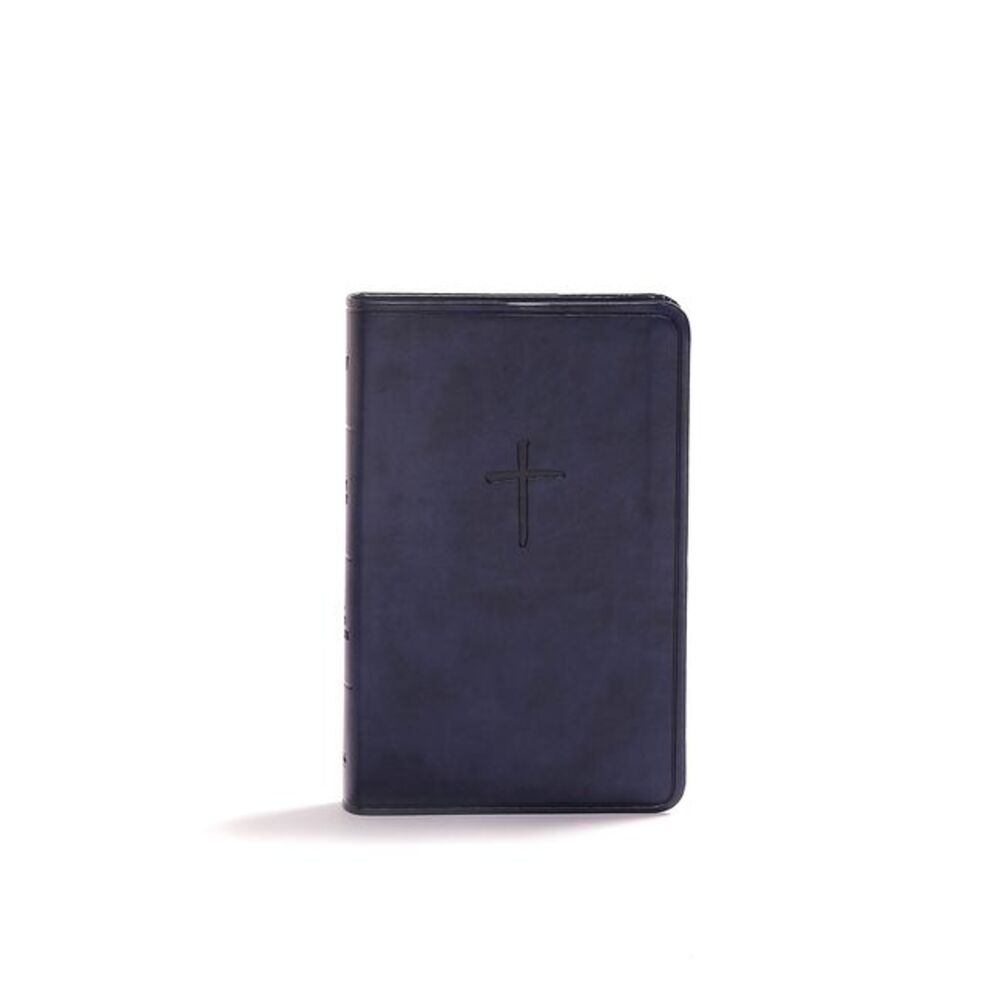 KJV Compact Bible, Value Edition, Navy Leathertouch -- Holman Bible Publishers